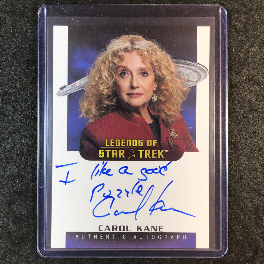 2026 Star Trek Connections CAROL KANE AS PELIA Inscription Autograph