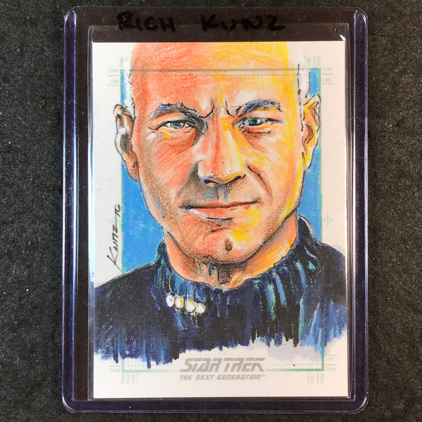 2026 Star Trek Connections CAPTAIN PICARD Artist Sketch 1/1 RICH KUNZ