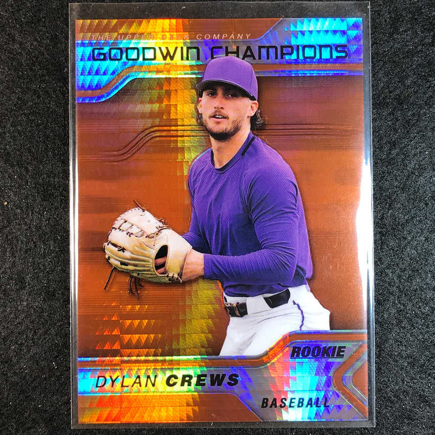 2023 Goodwin Champions DYLAN CREWS Platinum Rookie Orange Prism 15/499 #36