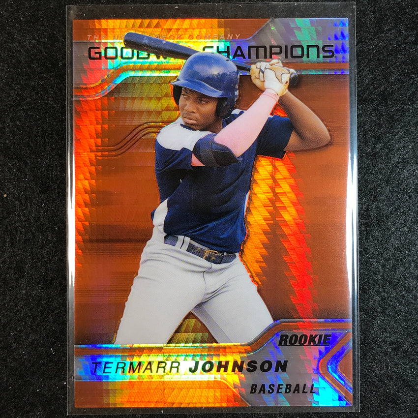 2023 Goodwin Champions TERMARR JOHNSON Platinum Rookie Orange Prism 161/499 #38