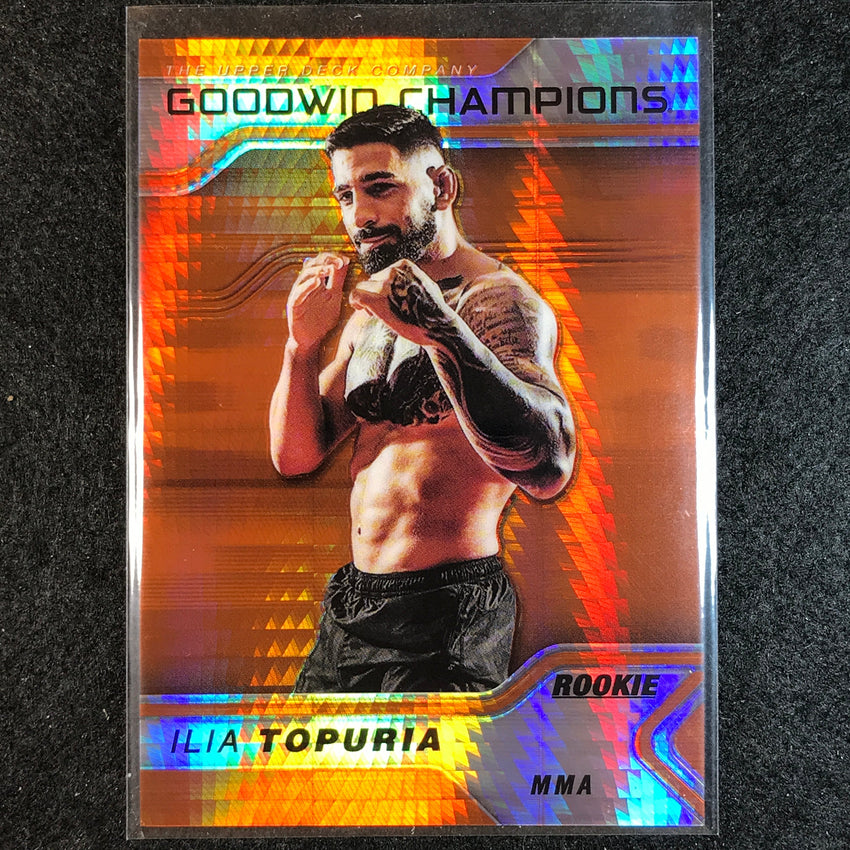 2023 Goodwin Champions ILIA TOPURIA Platinum Rookie Orange Prism 477/499 #49