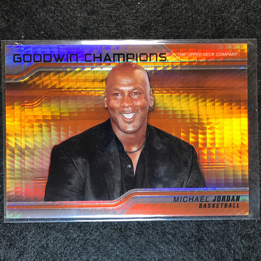 2023 Goodwin Champions MICHAEL JORDAN Platinum Horizontal Orange Prism 109/499