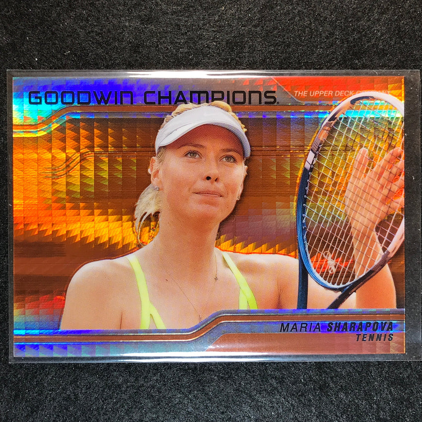 2023 Goodwin Champions MARIA SHARAPOVA Platinum Horizontal Orange Prism 313/499