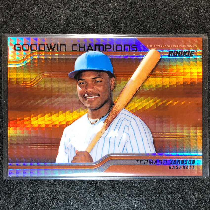 2023 Goodwin Champions TERMARR JOHNSON Horizontal Rookie Orange Prism 194/499
