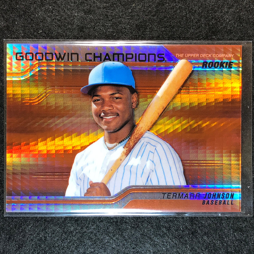 2023 Goodwin Champions TERMARR JOHNSON Horizontal Rookie Orange Prism 348/499
