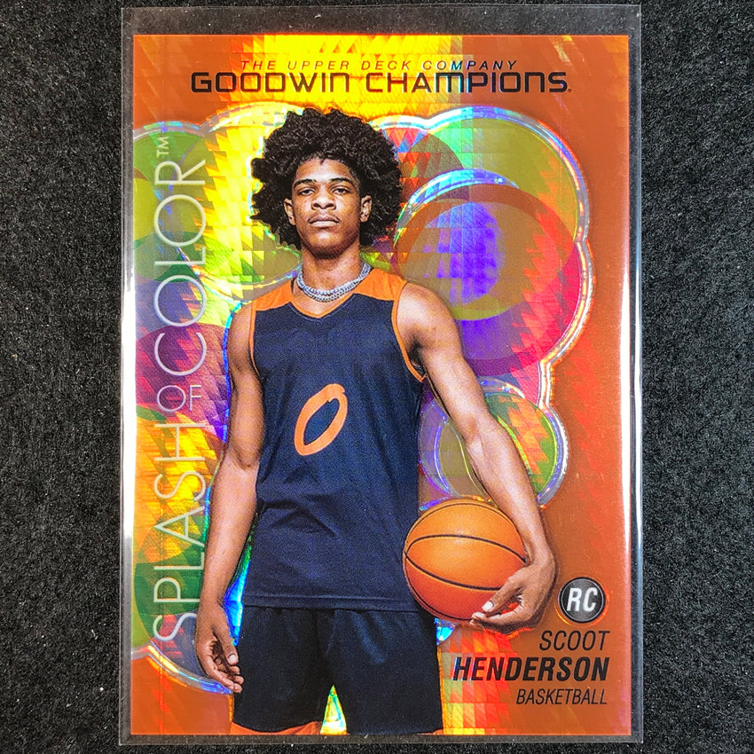 2023 Goodwin Champions SCOOT HENDERSON Splash Color Rookie Orange Prism 265/499