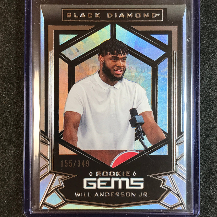 2023 Goodwin Champions WILL ANDERSON JR. Black Diamond Rookie Gems 155/349
