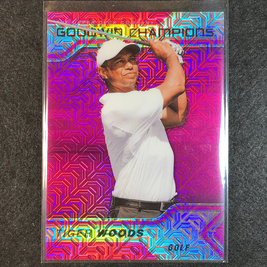 2023 Goodwin Champions TIGER WOODS Platinum Pink Traxx 24/299 #2