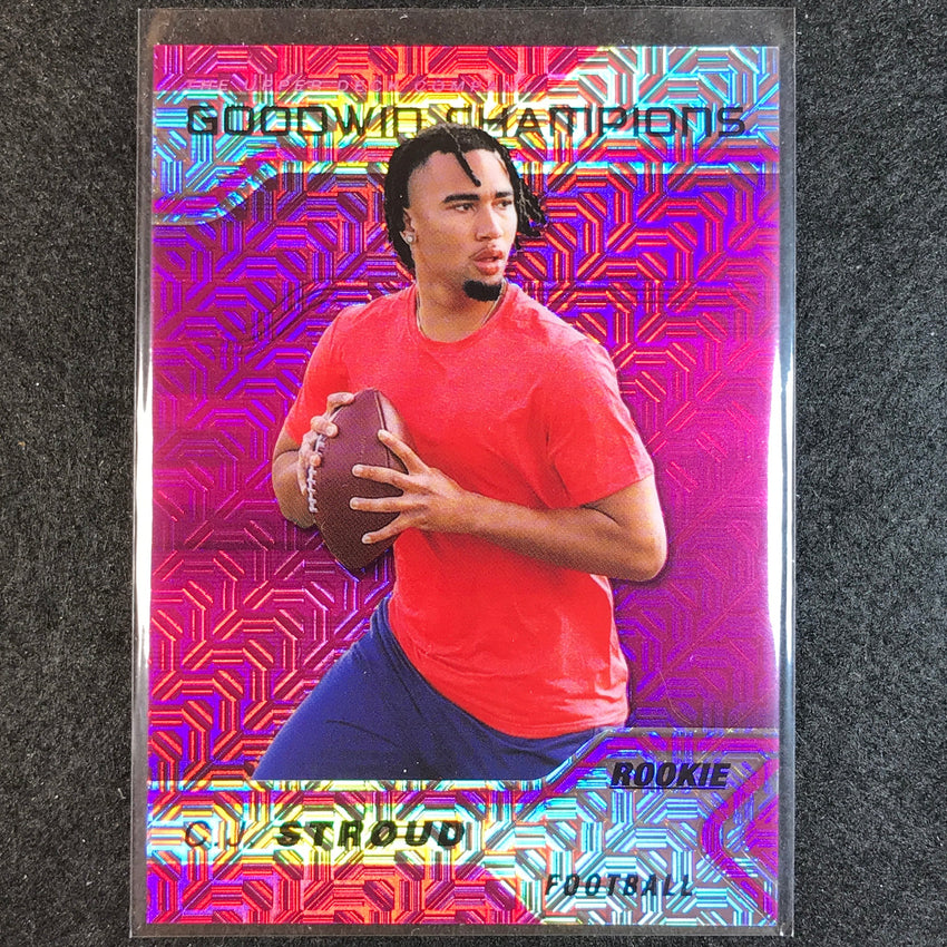 2023 Goodwin Champions C.J. STROUD Platinum Rookie Pink Traxx 4/299 #29