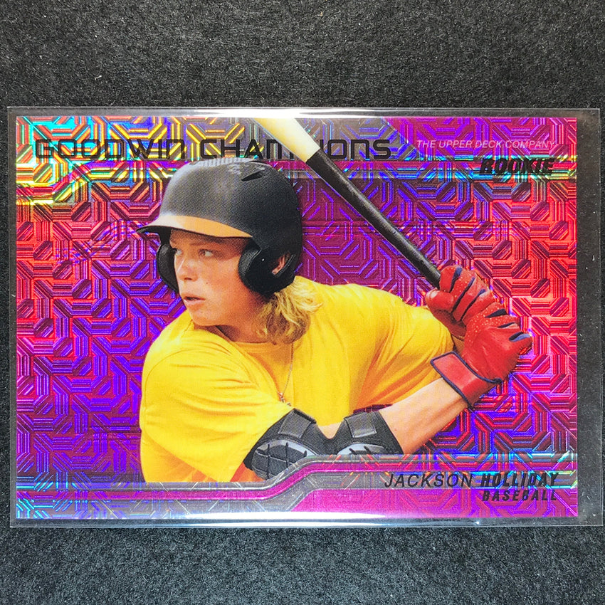 2023 Goodwin Champions JACKSON HOLLIDAY Horizontal Rookie Pink Traxx 161/299 #60