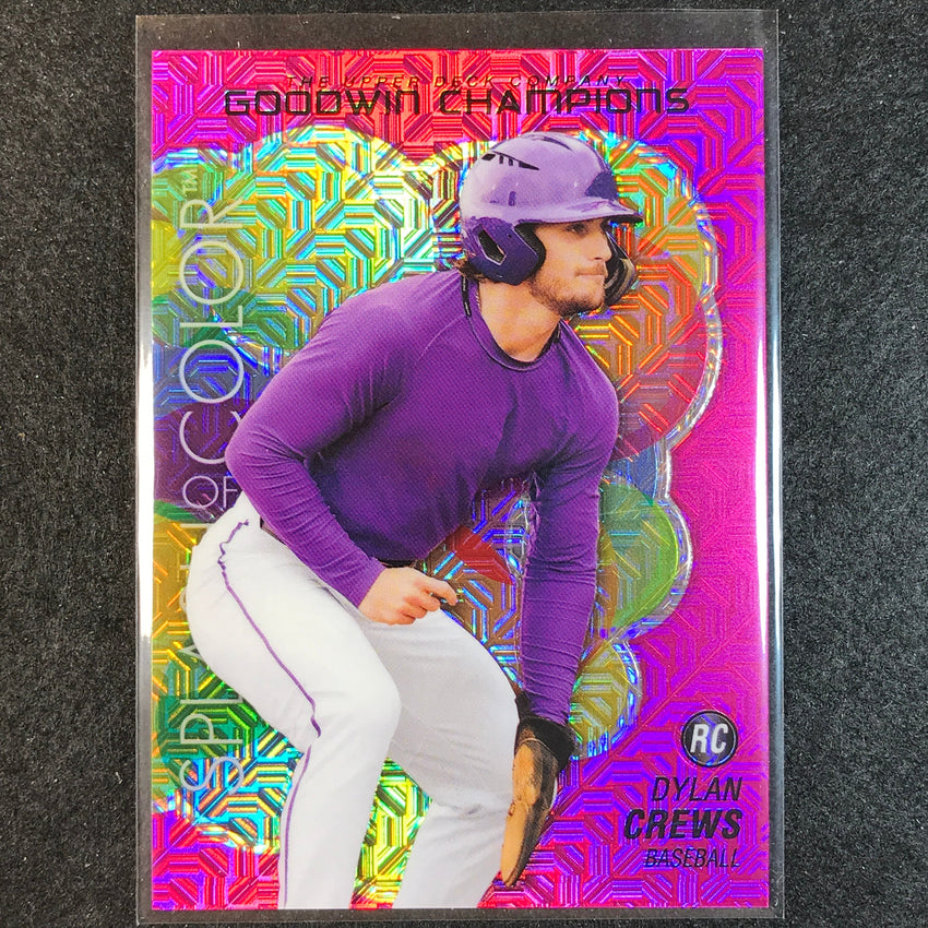 2023 Goodwin Champions DYLAN CREWS Splash of Color Rookie Pink Traxx 138/299 #84
