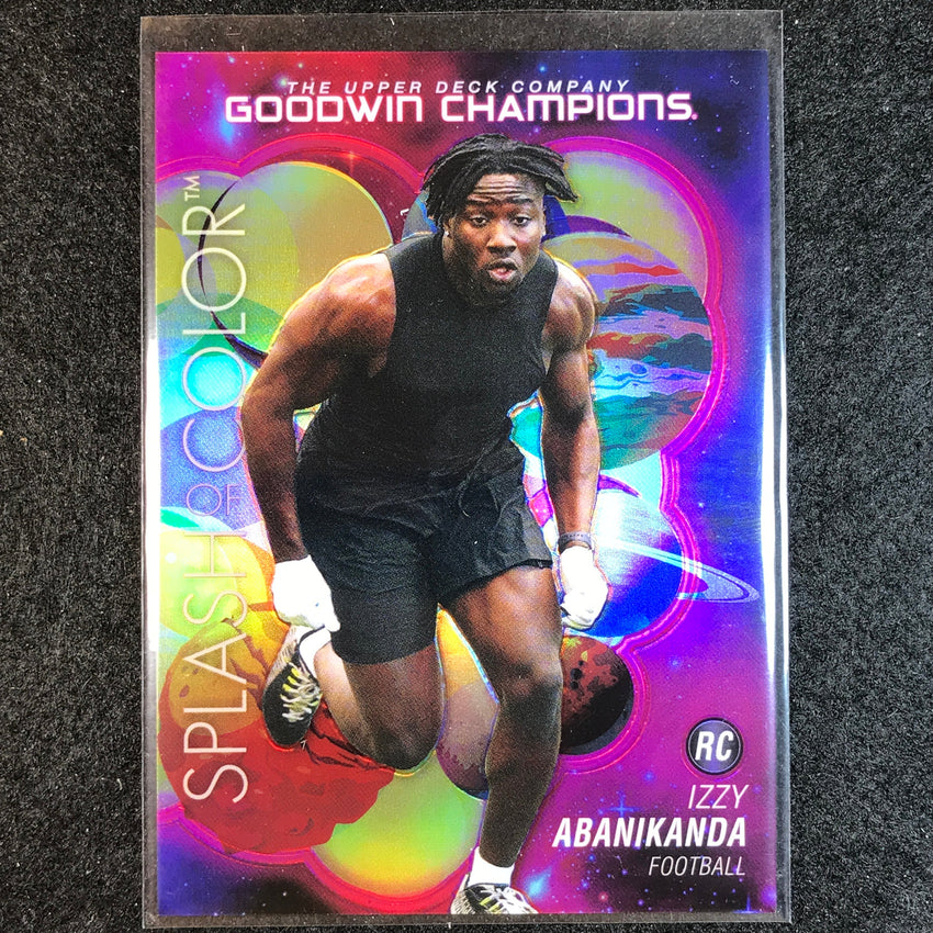 2023 Goodwin Champions IZZY ABANIKANDA Splash of Color Rookie Cosmic 118/199