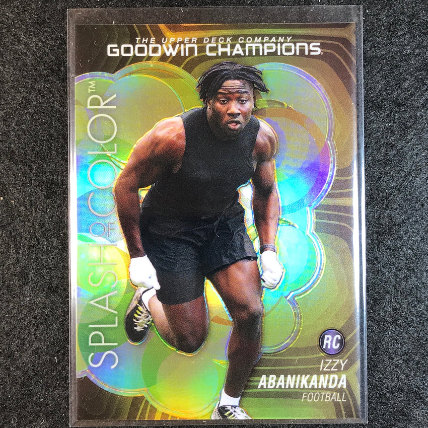 2023 Goodwin Champions IZZY ABANIKANDA Splash Color Rookie Tortoise Shell 50/149