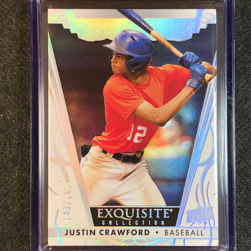 2023 Goodwin Champions JUSTIN CRAWFORD Exquisite Collection Rookie 143/149