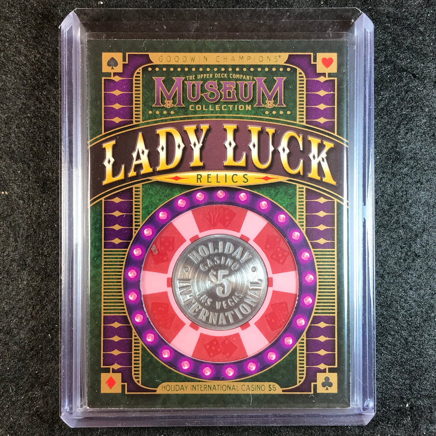 2023 Goodwin Champions HOLIDAY INTERNATIONAL CASINO $5 Lady Luck Relic No.9