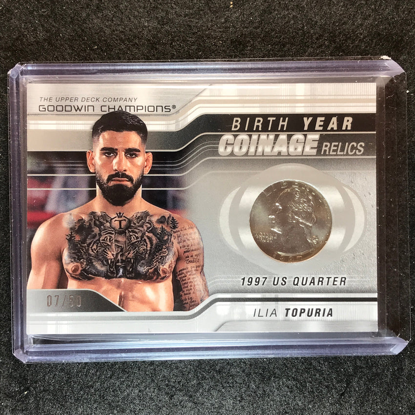 2023 Goodwin Champions ILIA TOPURIA Birth Year Coinage Rookie Relic 7/50