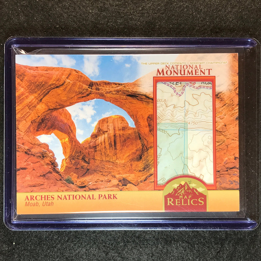 2023 Goodwin Champions ARCHES NATIONAL PARK National Momument Map Relic No.24