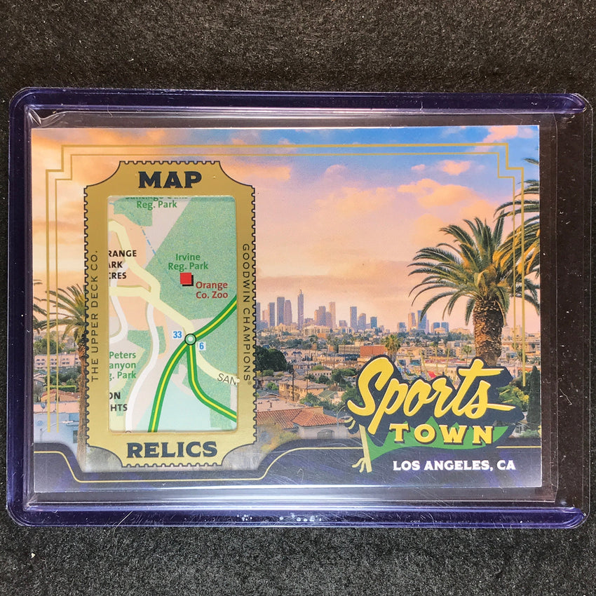 2023 Goodwin Champions LOS ANGELES Sports Town Map Relic No.1