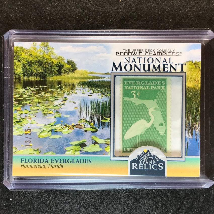 2023 Goodwin Champions FLORIDA EVERGLADES National Momument Stamp Relic 13/25