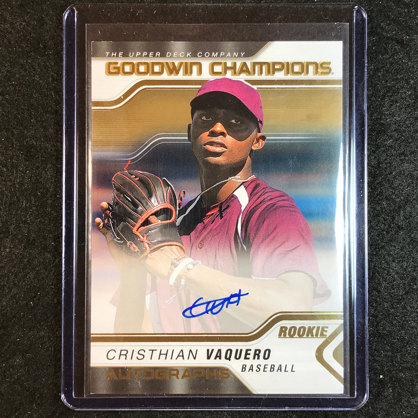 2023 Goodwin Champions CRISTHIAN VAQUERO Goodwin Champions Rookie Auto #CV