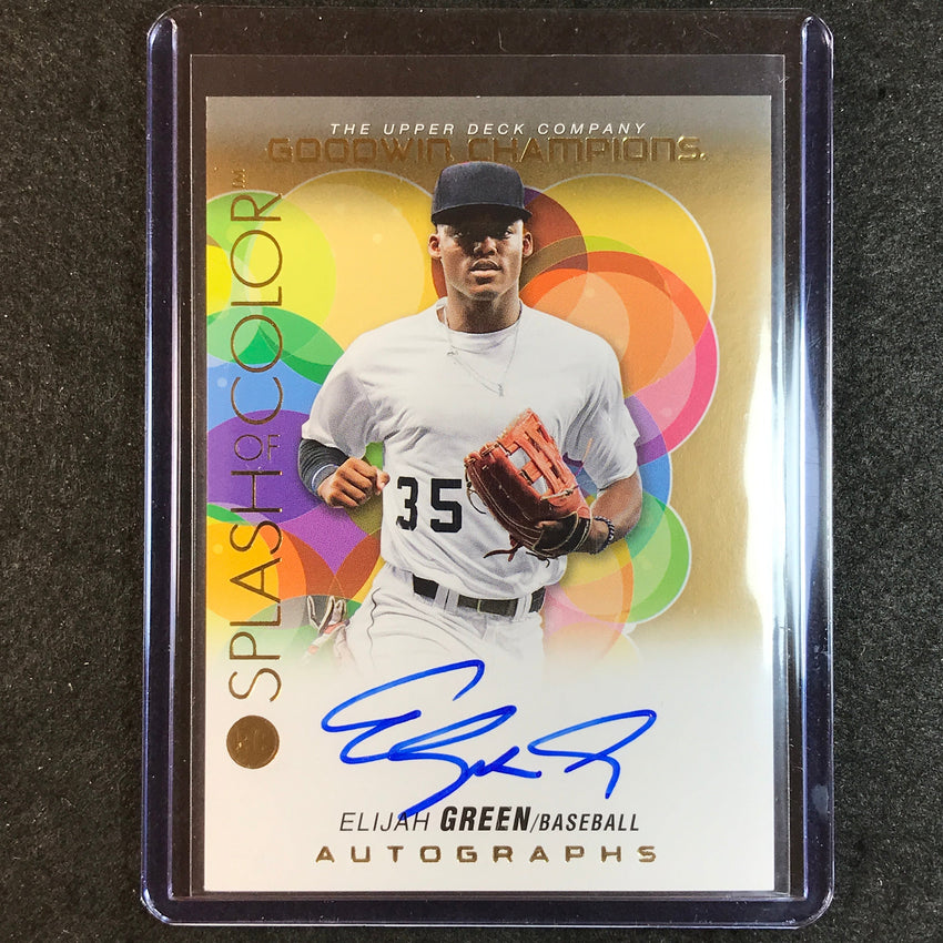 2023 Goodwin Champions ELIJAH GREEN Splash of Color Rookie Auto #EG