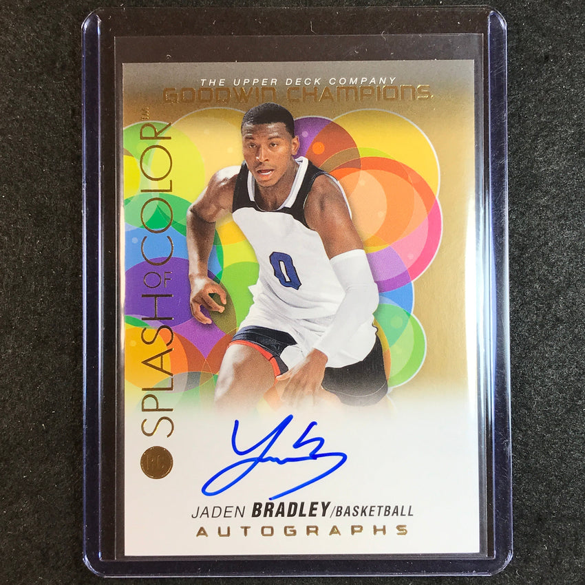 2023 Goodwin Champions JADEN BRADLEY Splash of Color Rookie Auto #JB