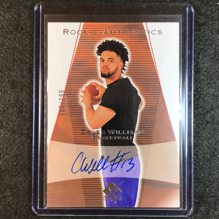 2023 Goodwin Champions CALEB WILLIAMS SP Authentic 2003-04 Rookie Auto 106/299