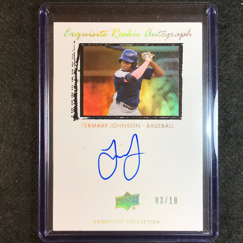 2023 Goodwin Champions TERMARR JOHNSON Exquisite 2009-10 Rookie Auto Gold 3/10