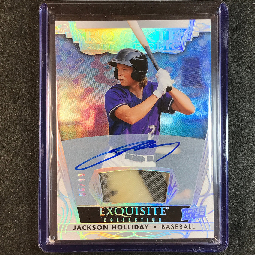 2023 Goodwin Champions JACKSON HOLLIDAY Exquisite Rookie Auto Relic 86/99