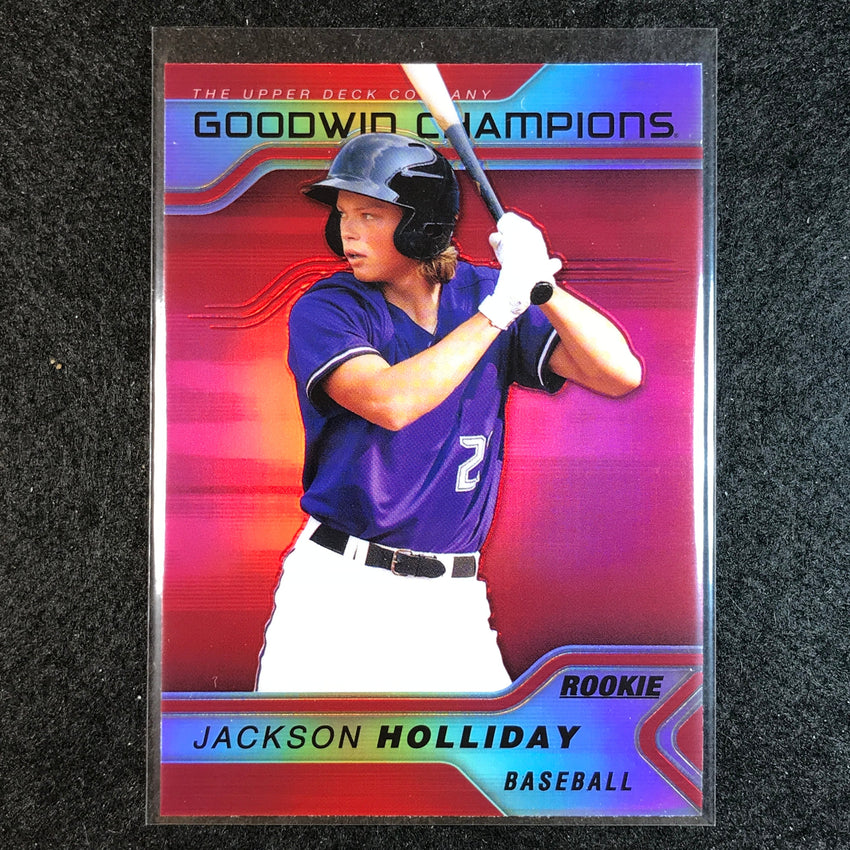 2023 Goodwin Champions JACKSON HOLLIDAY Platinum Rookie Red #20