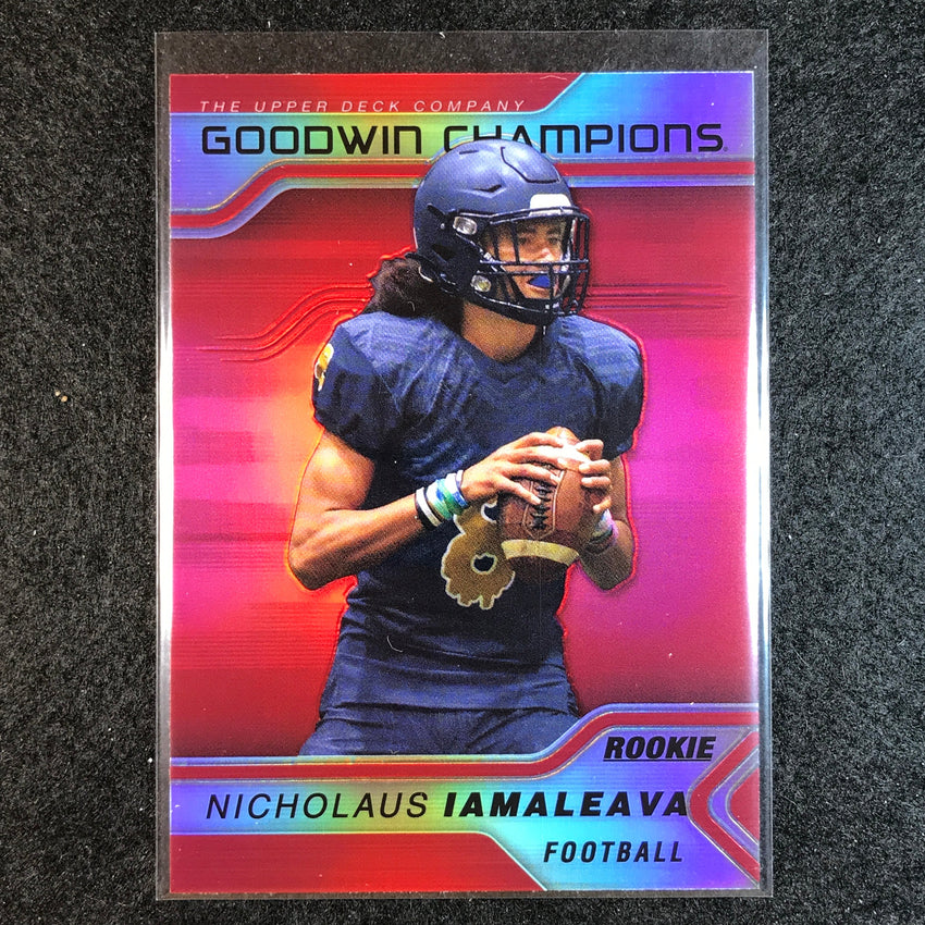 2023 Goodwin Champions NICHOLAUS IAMALEAVA Platinum Rookie Red #24