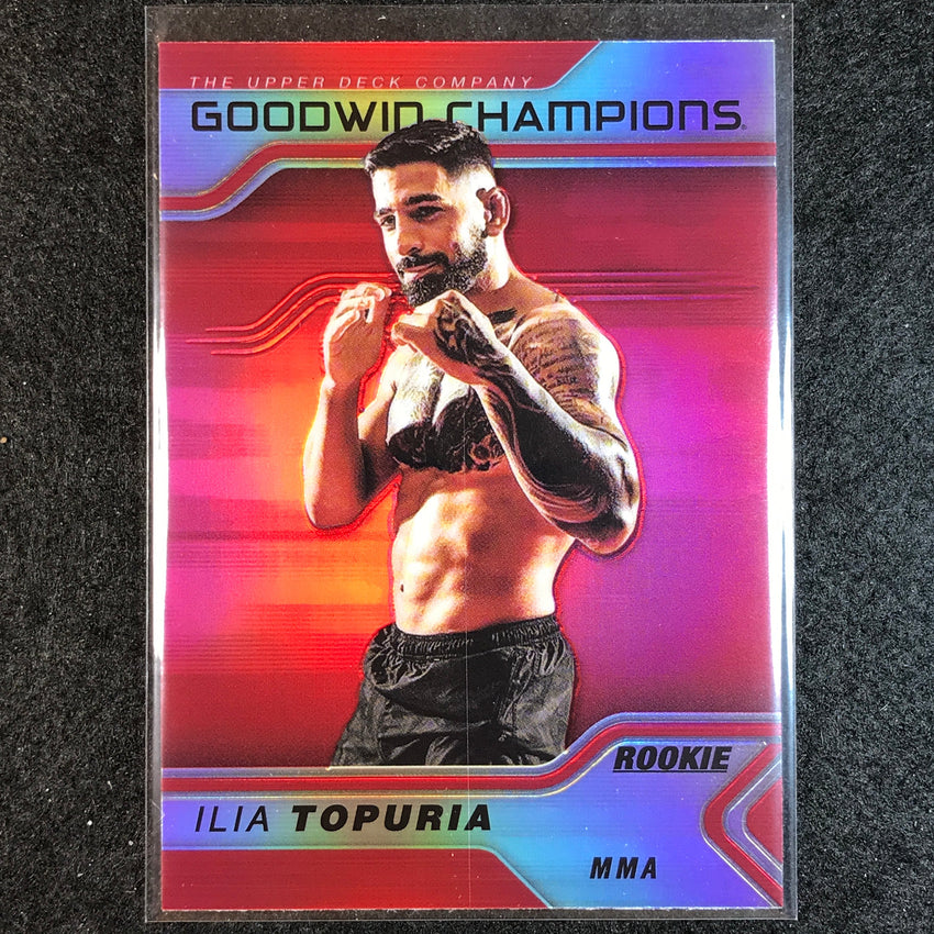 2023 Goodwin Champions ILIA TOPURIA Platinum Red #49