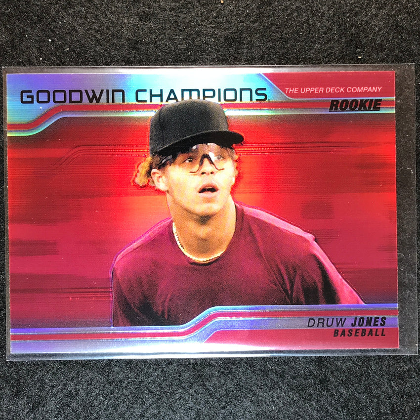 2023 Goodwin Champions DRUW JONES Platinum Horizontal Rookie Red #59