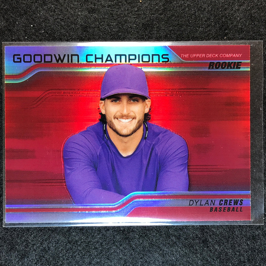 2023 Goodwin Champions DYLAN CREWS Platinum Horizontal Rookie Red #70
