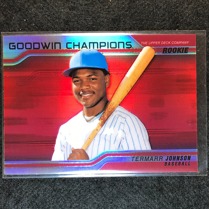 2023 Goodwin Champions TERMARR JOHNSON Platinum Horizontal Rookie Red #74