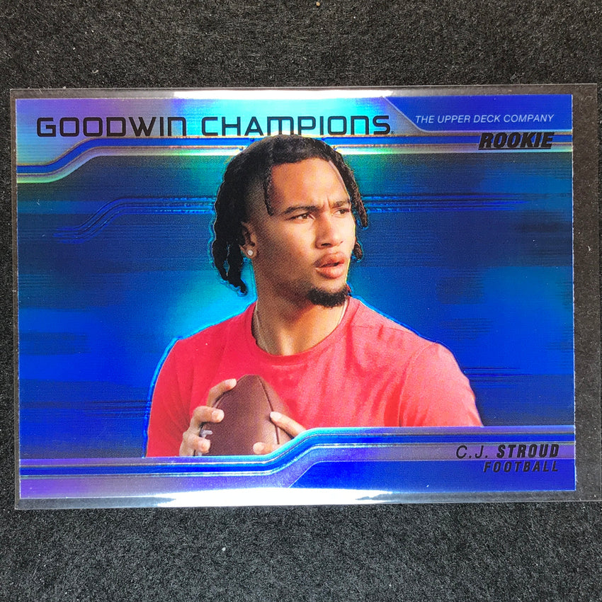 2023 Goodwin Champions C.J. STROUD Platinum Horizontal Rookie Blue #65