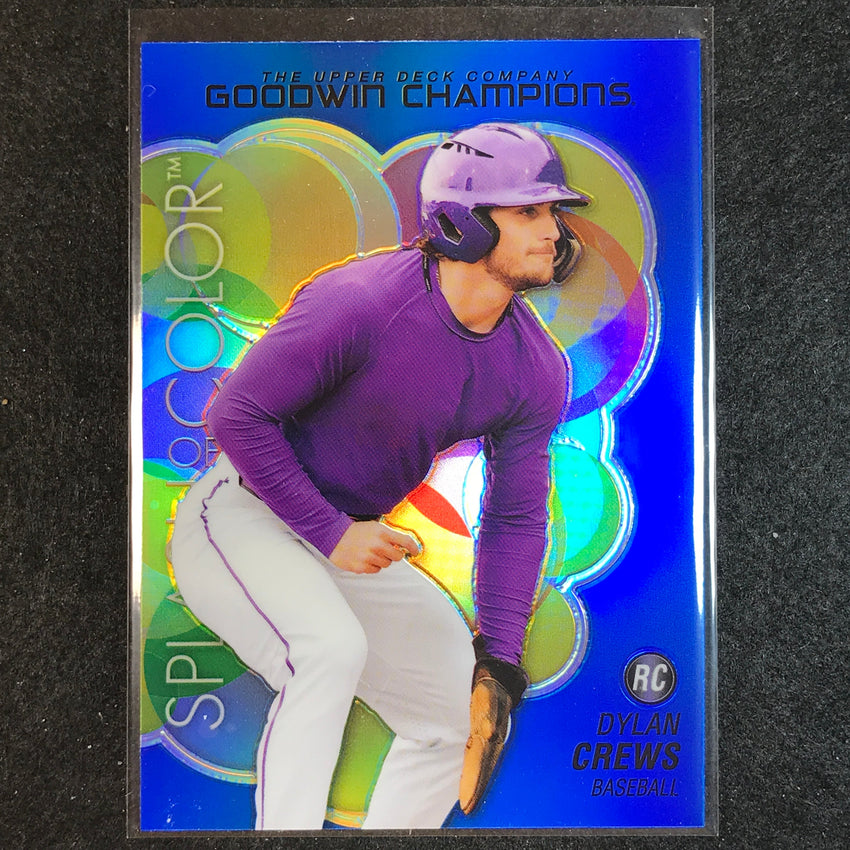 2023 Goodwin Champions DYLAN CREWS Platinum Splash of Color Rookie Blue #84