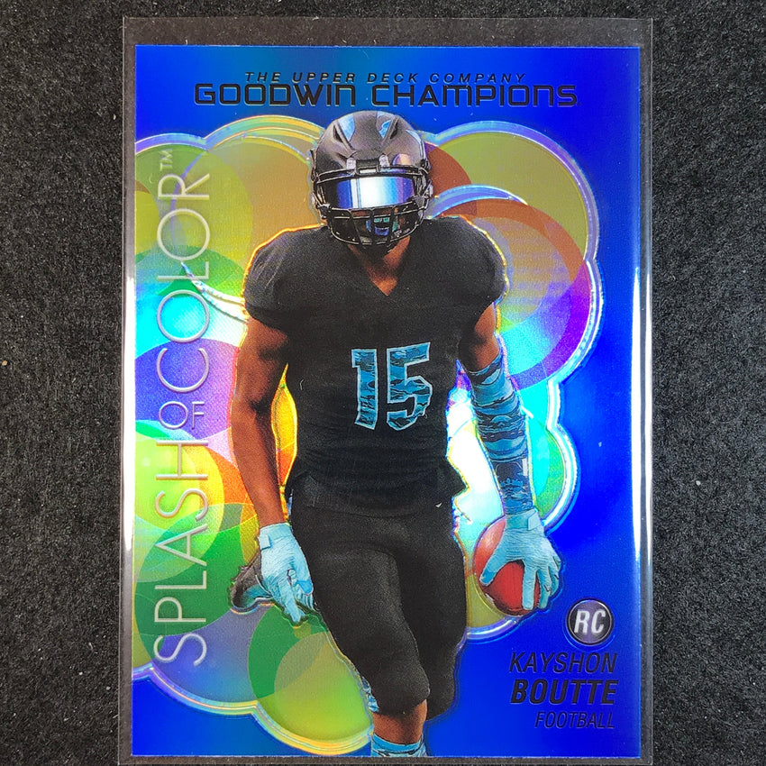 2023 Goodwin Champions KAYSHON BOUTTE Platinum Splash of Color Rookie Blue #86