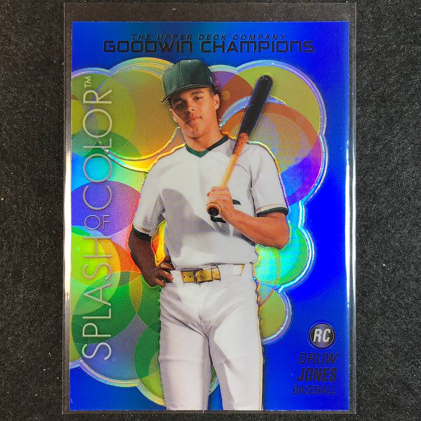 2023 Goodwin Champions DRUW JONES Platinum Splash of Color Rookie Blue #87