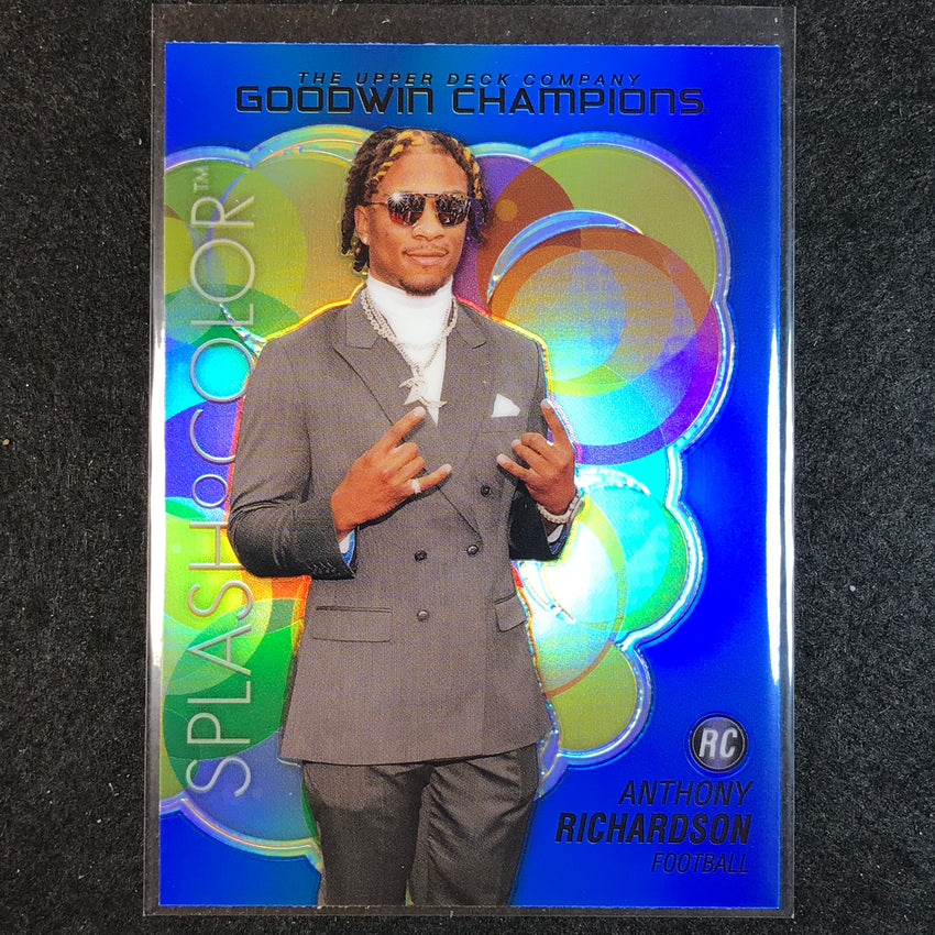 2023 Goodwin Champions ANTHONY RICHARDSON Platinum Splash Color Rookie Blue #95