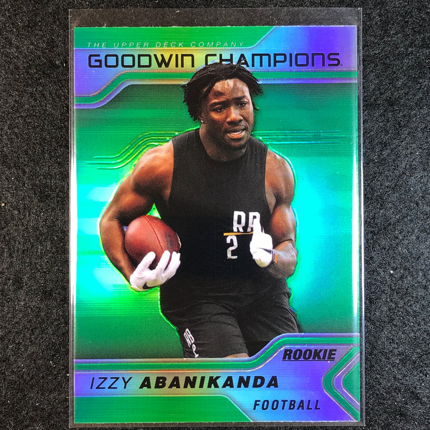 2023 Goodwin Champions IZZY ABANIKANDA Platinum Rookie Green #31