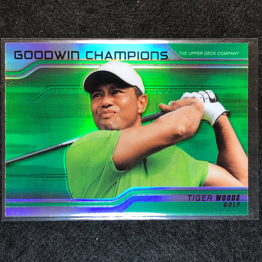 2023 Goodwin Champions TIGER WOODS Platinum Horizontal Green #52