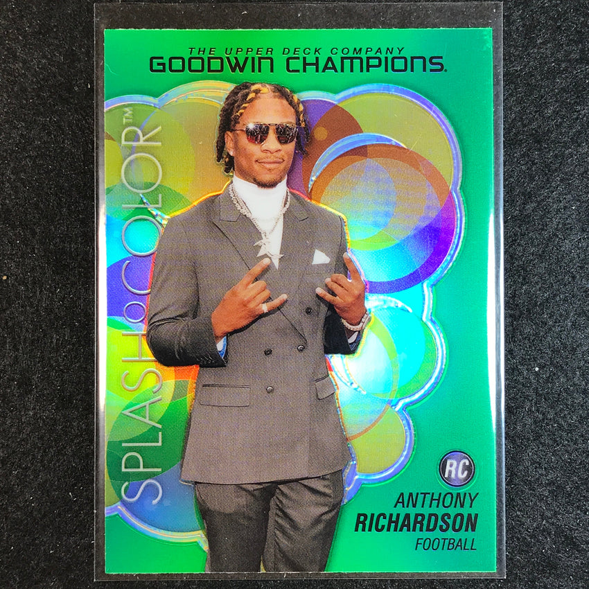 2023 Goodwin Champions ANTHONY RICHARDSON Platinum Splash Color Rookie Green #95