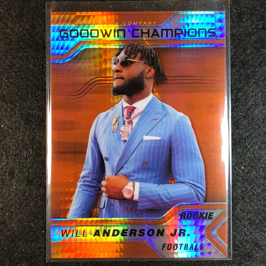 2023 Goodwin Champions WILL ANDERSON JR. Platinum Rookie Orange Prism 133/499 #3
