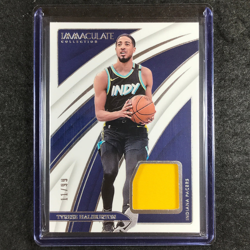 2023-24 Immaculate TYRESE HALIBURTON Swatches Jersey Relic 11/99 #HAL
