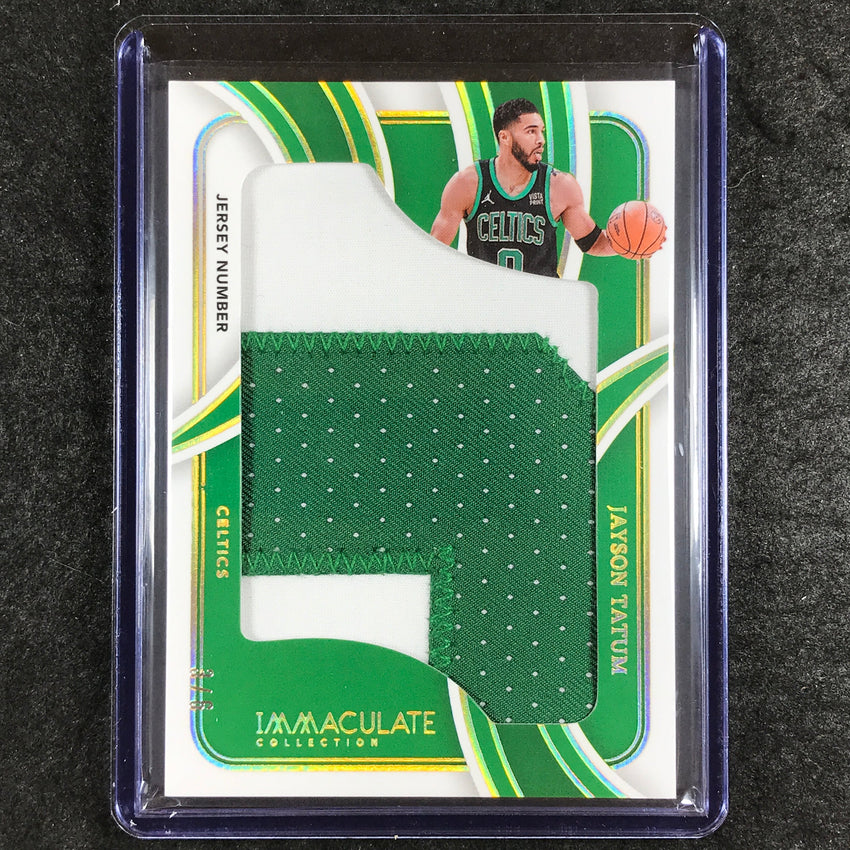 2023-24 Immaculate JAYSON TATUM Jersey Number Jumbo Patch 3/6
