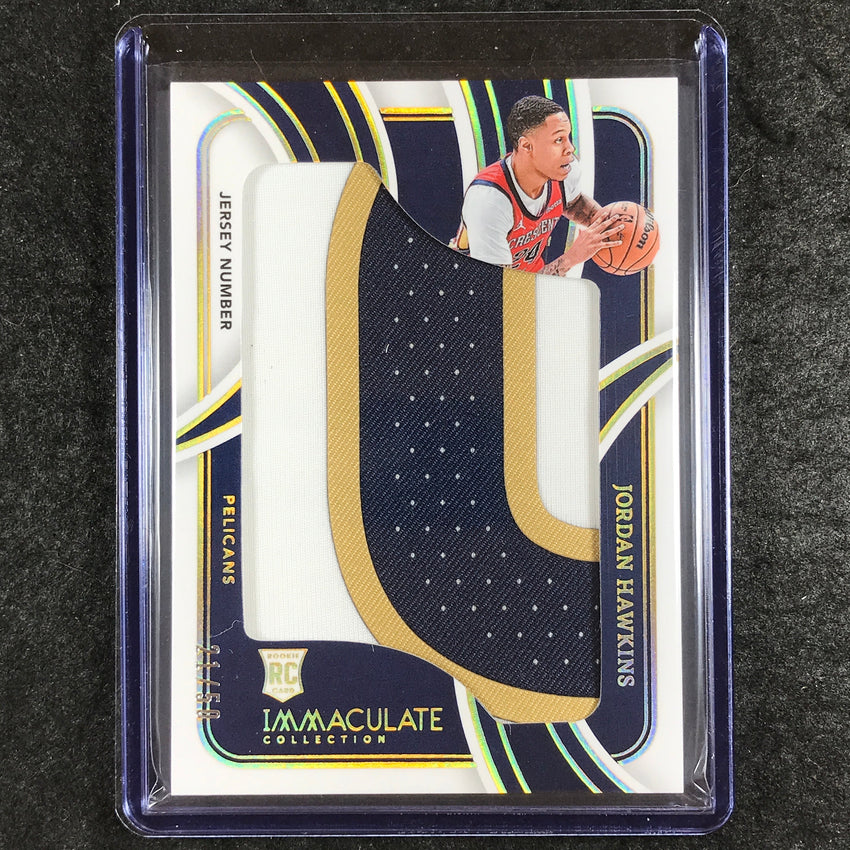 2023-24 Immaculate JORDAN HAWKINS Jersey Number Jumbo Rookie Patch 21/50