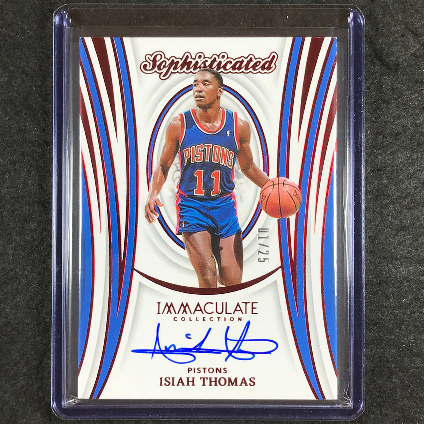 2023-24 Immaculate ISIAH THOMAS Sophisticated Signatures Red 1/25