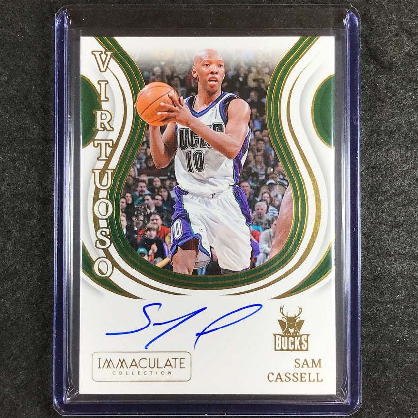 2023-24 Immaculate SAM CASSELL Virtuoso Autographs 87/99