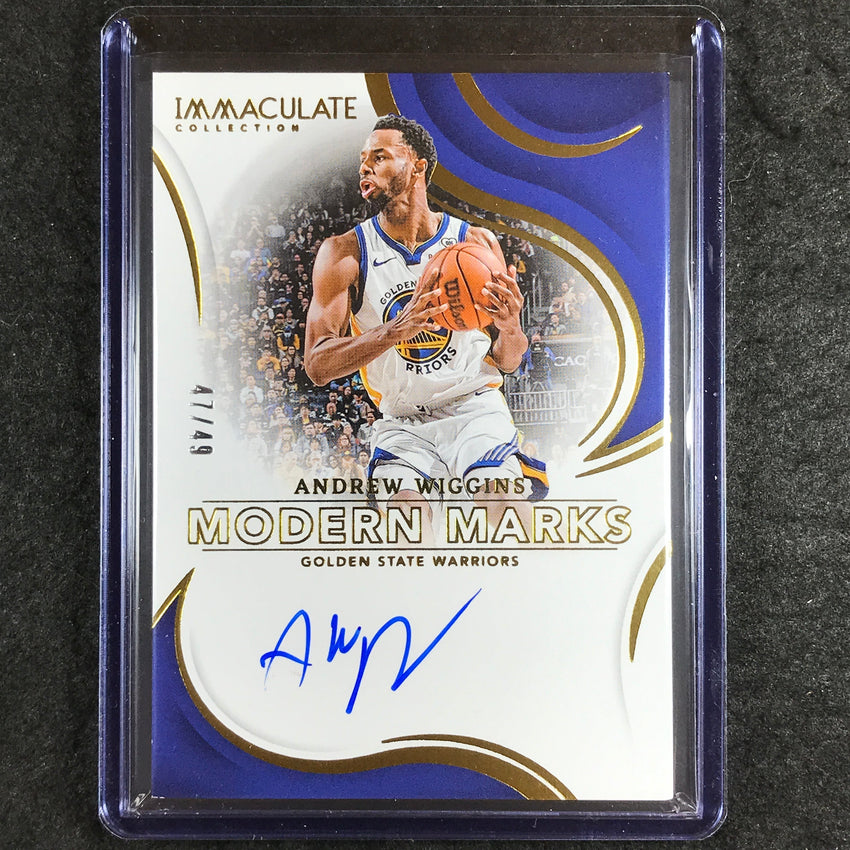 2023-24 Immaculate ANDREW WIGGINS Modern Marks Auto 47/49